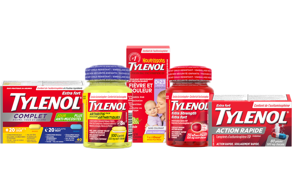 Un groupe de produits Tylenol