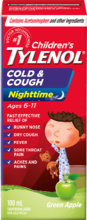 Children's TYLENOL® Cough & Cold Nighttime, Green Apple, 100ml