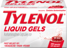 Tylenol Liquid Gels, 115 capsules