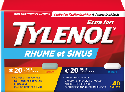 Extra Fort TYLENOL® Rhume et Sinus Jour et Nuit